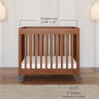 Foundations Boutique Folding Mini Baby Crib - Image 2
