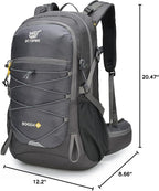 SKYSPER Hiking Backpack for Men Women, 35L Travel Backpack Waterproof Camping - Image 7