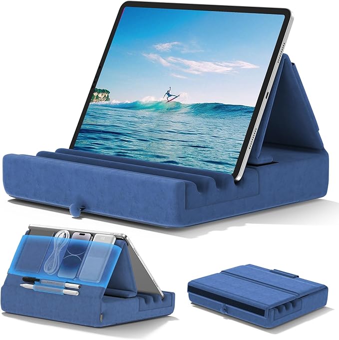 KDD Tablet Pillow Holder, Foldable iPad Stand by KDD