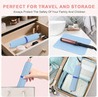 Oversize Silicone Heat Resistant Mat for Curling Irons, Flat Irons, Hair Straighteners and Hot Hair Styling Tools, Portable Hot Tools Cover Pad for Travel Vanity Salon(14.2" x 11.0")