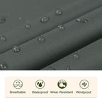 SaphiRose Unisex Rain Poncho Raincoat Hooded - Image 5