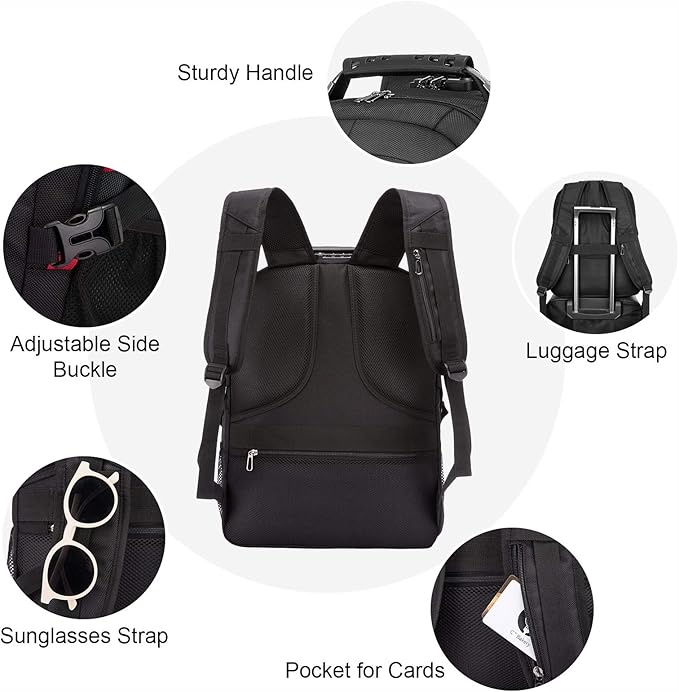 LOVEVOOK Travel Laptop Backpack Waterproof Anti Theft - Image 4