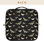 Makeup Organizer Bag, Death Moth Butterfly Travel Makeup Bags Makeup Vanity Case Large Capacity Rhombus Cosmetic Toiletry Bag for Girl Women Ladies