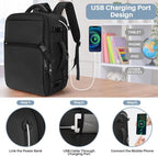 Travel Backpack Carry On Flight Approved, Lightweight Large Travel Backpack - Image 5