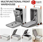 mixi Checked Luggage Wide Handle Luxury Design Rolling Travel Suitcase PC - Image 3