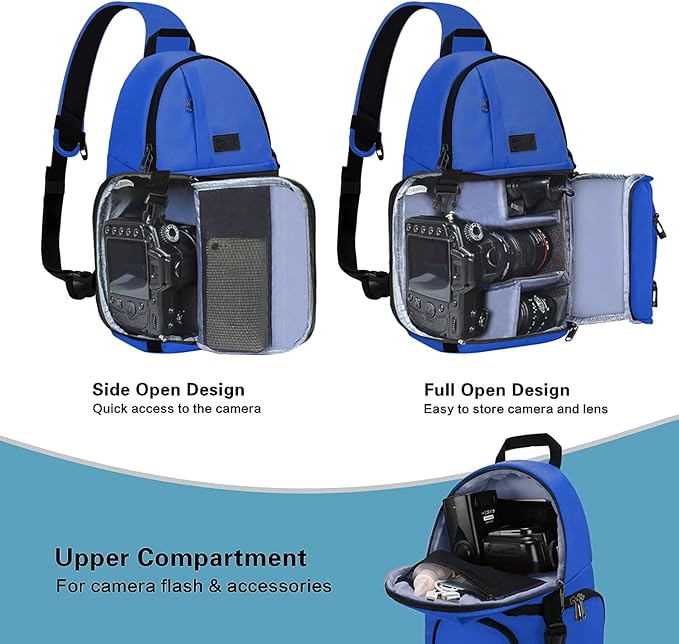 MOSISO Camera Sling Bag, DSLR/SLR/Mirrorless Camera Backpack Case Shockproof - Image 2