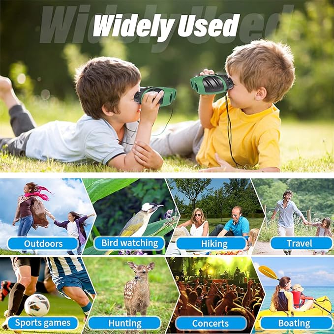 Easter Gifts for 3-12 Years Old Boys, VNVDFLM Compact 8x21 Shock Proof Green - Image 4