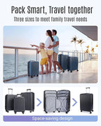 LIGHT FLIGHT Luggage Sets, Durable Hard Shell 3 Piece Set Suitcase - Image 2
