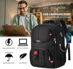 Black Backpack for Men, School Backpack for Boys Teens, Backpacks for School - Image 4
