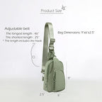 ODODOS Daily Sling Bag with Adjustable Straps Crossbody Chest Bag Lightweight - Image 6