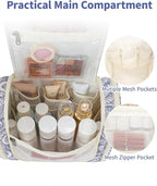 Narwey Hanging Toiletry Bag for Women Travel Makeup Bag Organizer Toiletries - Image 3
