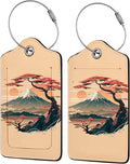 Mount Fuji and Sea 2 Pack Luggage Tag by Unknown