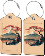 Mount Fuji and Sea 2 Pack Luggage Tag by Unknown