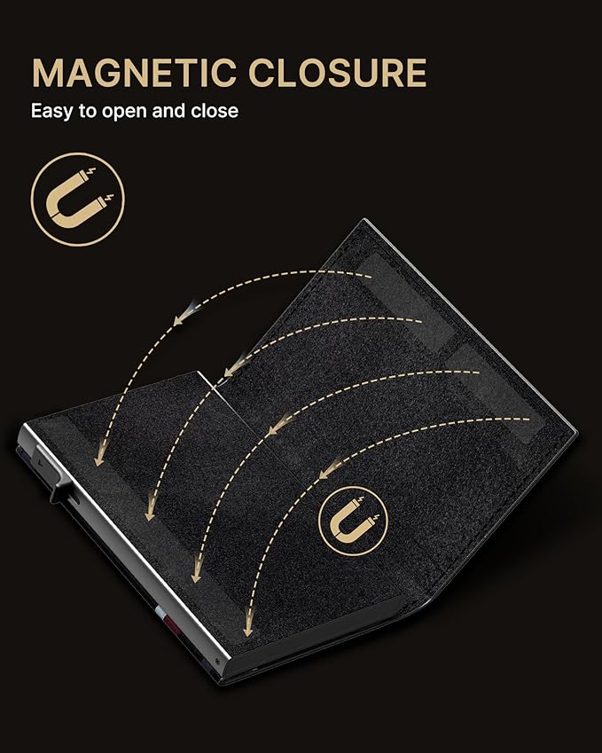 typecase Mens Wallet Card Holder: Pop Up Aluminum Case, Carbon Fiber Leather - Image 6