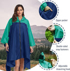 SaphiRose Unisex Rain Poncho Hooded Waterproof Raincoat - Image 3