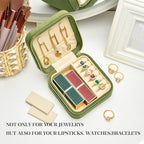 Travel Jewelry Case, Small Plush Velvet Jewelry Box - Image 5
