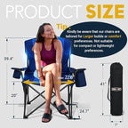 Overmont Oversized Folding Camping Chair - Image 3