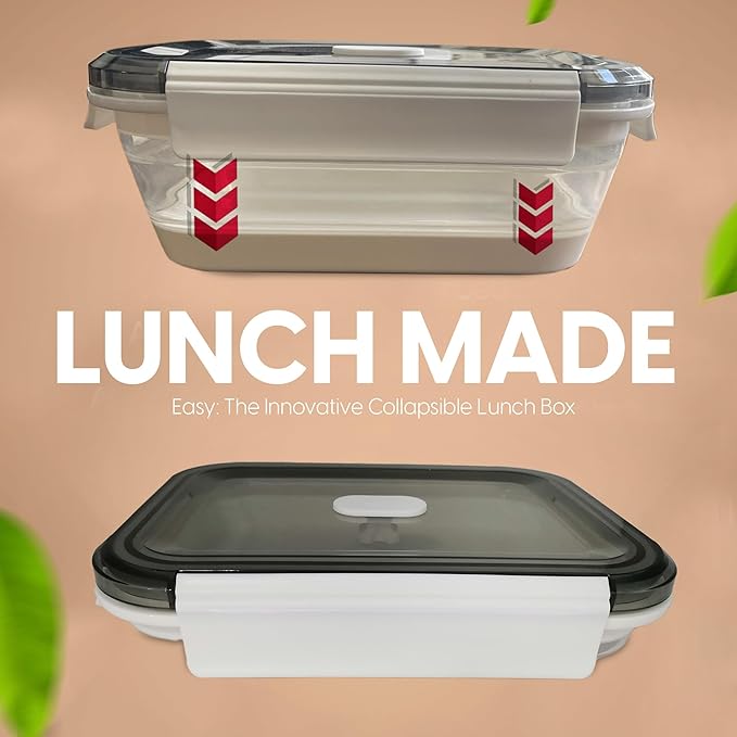 A MILLI Collapsible Lunch Box- Foldable Silicone Food Containers, Tupper ware - Image 6