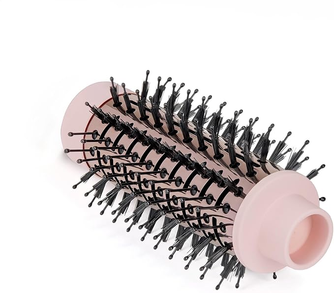 L'ANGE HAIR Multi-Volume Dryer Brush Attachment | Titanium Blow Dryer Brush Barrel for Volumizing & Styling | Tool Sold Separately | Attachment - Blush - Round 43mm