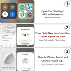 2025 New Air Tracker Tag-1 Pack, Replaceable Battery, Key Finder and Item - Image 9