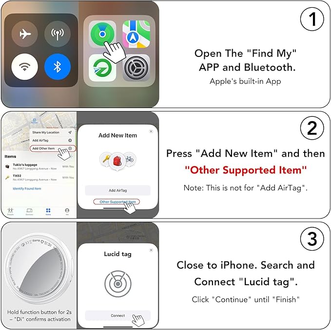 2025 New Air Tracker Tag-1 Pack, Replaceable Battery, Key Finder and Item - Image 9