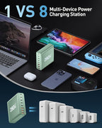 280W USB C Charger Block, 8-Port USB C Charging Station GaN III PD 65W Laptop - Image 5