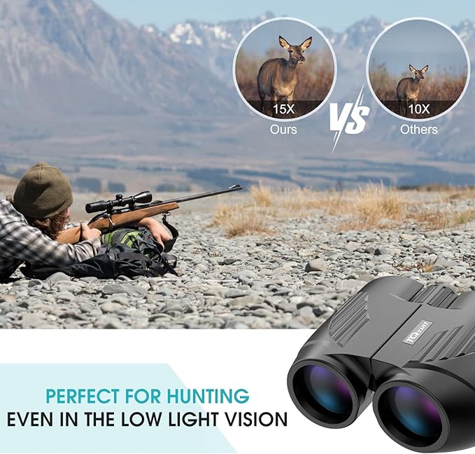 20x25 Binoculars for Adults and Kids, High Power Easy Focus Compact Binoculars - Image 5