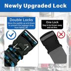 2 Pack Luggage Straps for Suitcases, Adjustable Travel Belt - Image 2