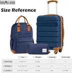 LONG VACATION 3 Piece Carry On Luggage 20 Inch Suitcase - Image 7