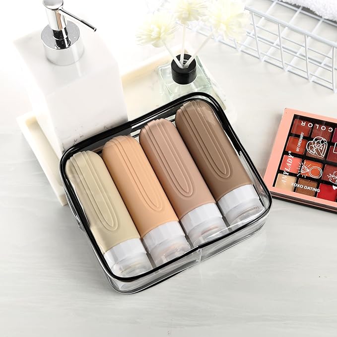 Travel Bottles for Toiletries, Tsa Approved 3oz Travel Size Containers BPA Free - Image 7