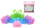 Gift Packaging Hair Rollers Self Grip Holding Rollers Hairdressing Curlers Hair Design Sticky Cling Style For DIY Or Hair Salon By Kamay's (Gripping Sticky Rollers 30PCS 5 Size-20,25,30,40,48mm)