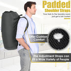 Laundry Backpack Bag, 115L Extra Large Laundry Bags - Image 4