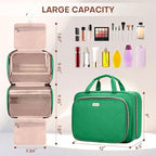 Toiletry Bag for Women with Jewelry Organizer Compartment, Travel Makeup - Image 2