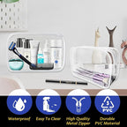 16 Pieces Clear Makeup Bags Bulk, TSA Approved Toiletry Bag - Image 9