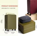 TUPLUS 20” Carry-On Hardside Luggage Lightweight ABS Travel Suitcase - Image 6