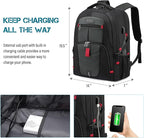 LOVEVOOK 17 inch Travel Laptop Backpack, Waterproof, Anti-Theft - Image 4