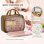 Toiletry Bag for Women with Jewelry Organizer Compartment, Travel Makeup - Image 6