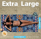 2 Pack Microfiber Lightweight Beach Towel Sand Free Quick Dry Absorbent Thin - Image 3