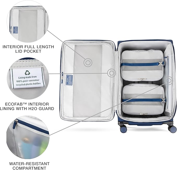 Travelpro VersaPack+ Lightweight Softside Expandable Checked Luggage, 8 Spinner - Image 4