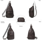 Sling Bag for Women Crossbody Fanny Pack Sling Purse Backpack Vegan Leather - Image 5