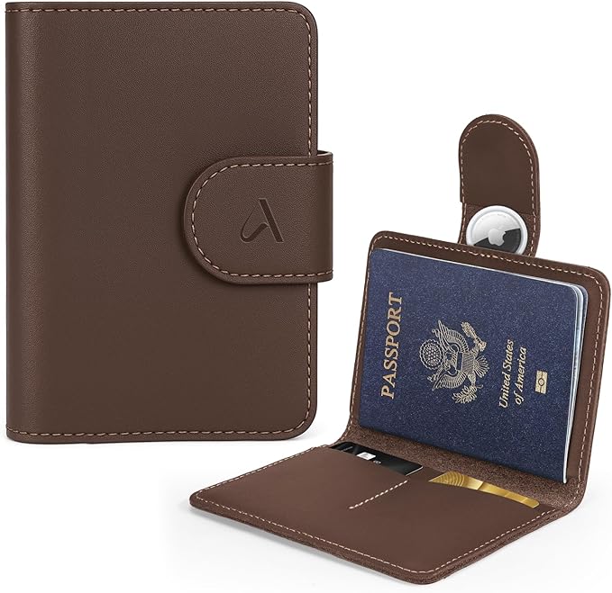 ALLIVE Passport Holder for Travel, Genuine Leather Passport Holder by ALLIVE