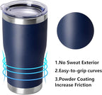 DOMICARE 20oz Tumbler with Lid Stainless Steel Tumblers Bulk, Double Wall - Image 2