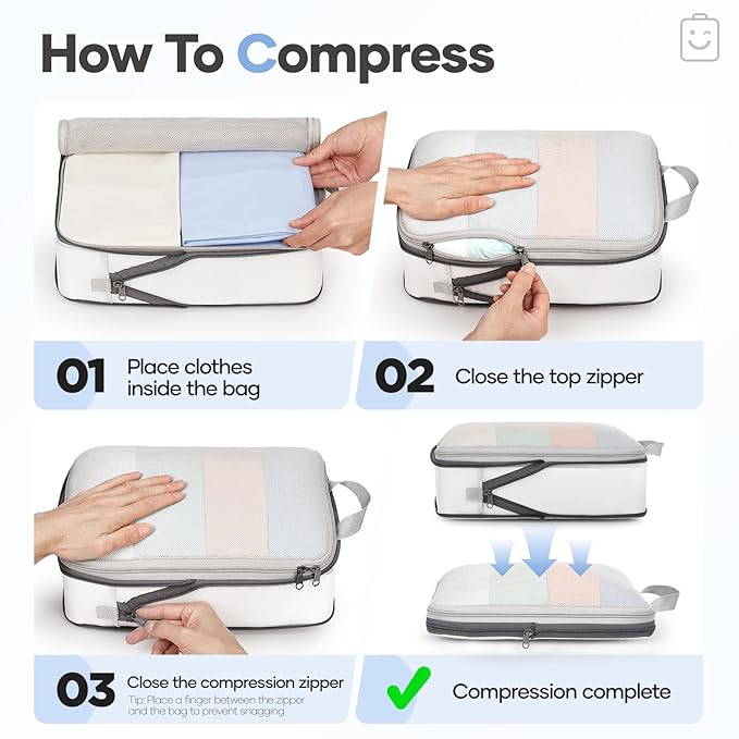 Veken 9/11 Set Compression Packing Cubes - Image 3