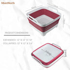 Collapsible Wash Basin 9L, Foldable Dish Tub - Image 2