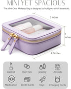 Popvibe Clear Makeup Bag Travel Cosmetic Case Transparent Toiletry Bag - Image 3