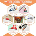 Cosmetic Bags Travel Makeup Toilet Case Waterproof Pouch for Women Girls 6.7X9.45inches - Orange Turban And The Intense Gaze of A Lady