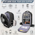 RAINSMORE Camera Backpack Hard Shell - Image 2