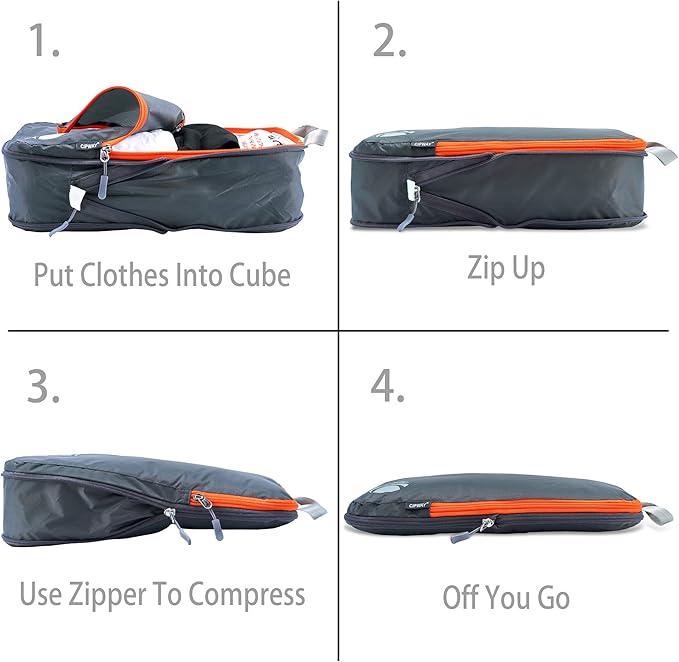 Cipway - 5 Set Compression Packing Cubes - Image 2