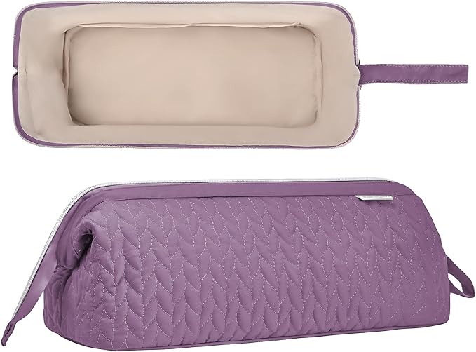 Shark Flex Style Case for Dy son Airwrap Hair Dryer Brush Revlon Hair Tools Travel Bag Carrying Case Flat Curling Iron Organizer (Purple)