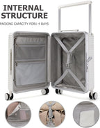 feilario Aluminum Frame Hardside PC Carry on Luggage - Image 6